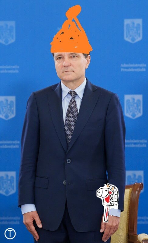 Nicusor Dan - precum copil, caricatura