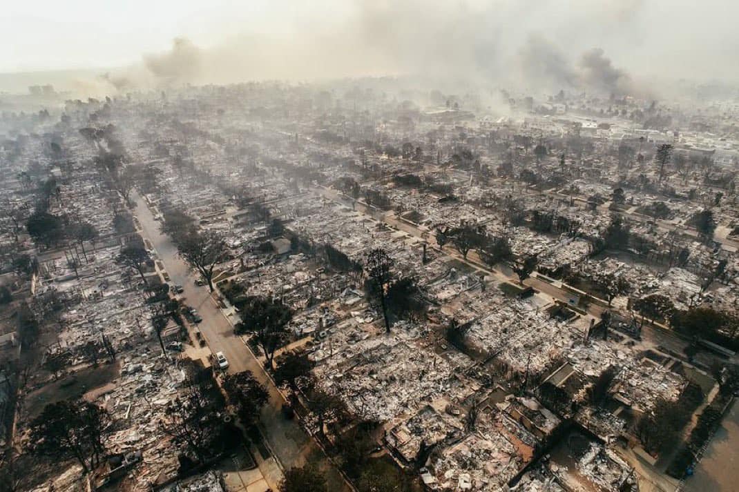 Pacific Palisades burnt - Los Angeles January 2025