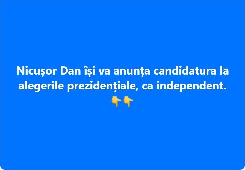 Nicusor Dan Prezidentiale 2025 Anutare Candidatura